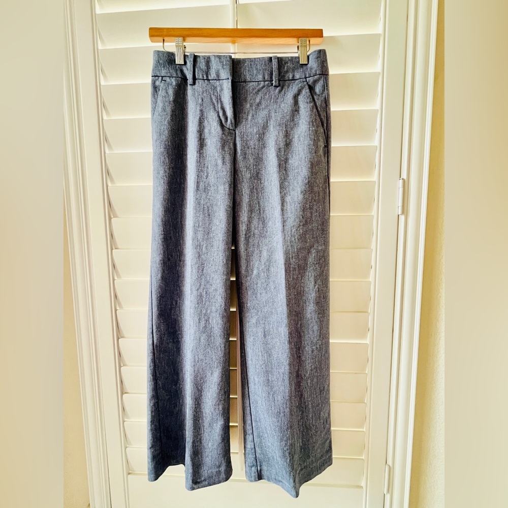 LOFT Women's Linen Cotton Wide-Leg Trousers